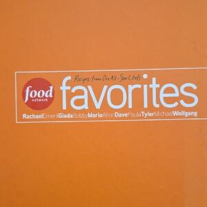 Food Network Favorites Cookbook - Orange Cover